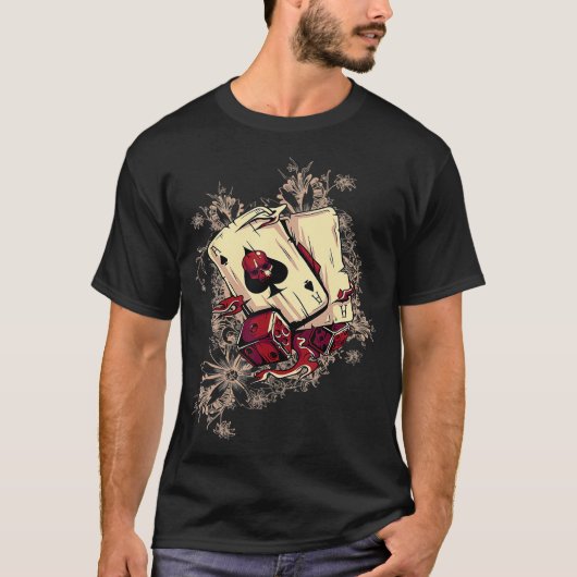 Pocket van Aces-Poker Design Pocket T-shirt (Voorkant)