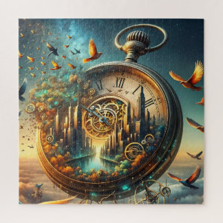  Pocket Watch Cityscape Legpuzzel