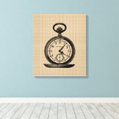  Pocket Watch op Canvas (Insitu (Houten vloer))