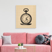  Pocket Watch op Canvas (Insitu (Woonkamer))
