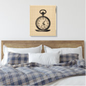  Pocket Watch op Canvas (Insitu (Slaapkamer))