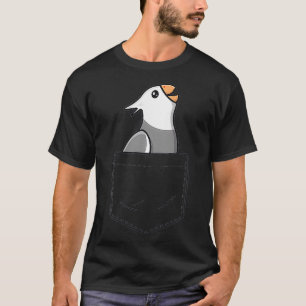 Pocket Wit Gezicht Cockatiel Vrouwen Meisjes Grapp T-shirt