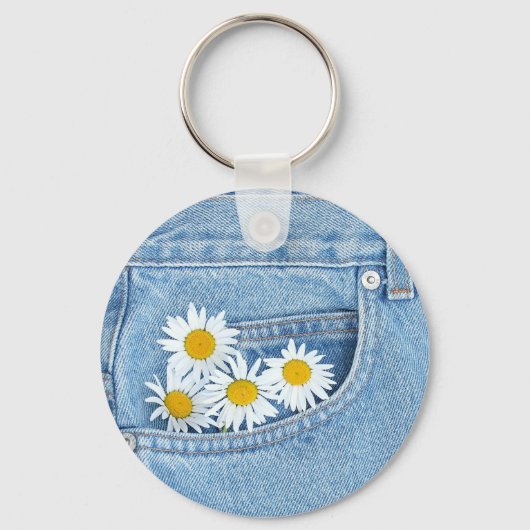 Pocketful of daisies sleutelhanger (Voorkant)