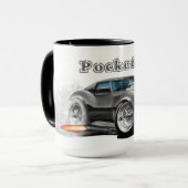 PocketMoneyRacing official mug Mok (Voorkant links)
