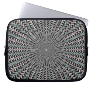 Pockets in blauw en Paarse laptophoes Laptop Sleeve