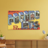 Pocono-bergen - grote letterscènes canvas afdruk (Insitu (Woonkamer))