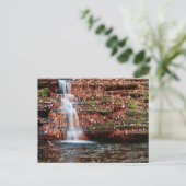 Pocono Cascade Waterfall Briefkaart (Staand voorkant)