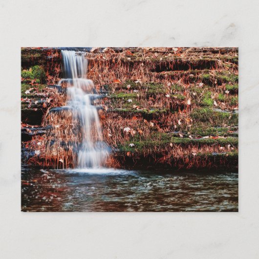 Pocono Cascade Waterfall Briefkaart (Voorkant)
