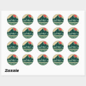 Pocono Mountains PA Souvenir Gift Ronde Sticker (Vel)