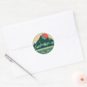 Pocono Mountains PA Souvenir Gift Ronde Sticker (Envelop)