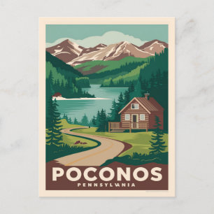 Pocono Mountains Pennsylvania Briefkaart