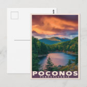 Pocono Mountains Pennsylvania Briefkaart (Voorkant / Achterkant)