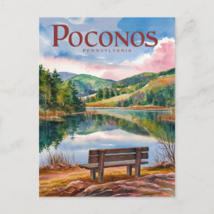 Pocono Mountains Pennsylvania Ontspannen Briefkaart