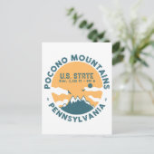 Pocono Mountains Pennsylvania - Retro Souvenirs Briefkaart (Staand voorkant)