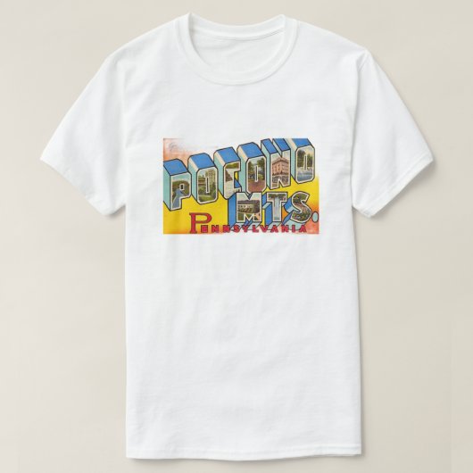 Pocono Mtns T-Shirt Fondu (Design devant)