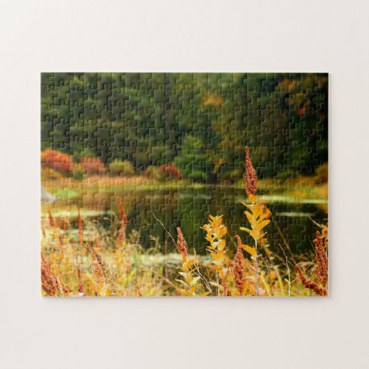 Poconos Autumn Pond Scene Legpuzzel (Horizontaal)