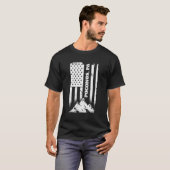 Poconos Pa Pennsylvania American Distressed Patrio T-shirt (Voorkant volledig)