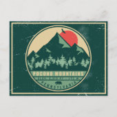 Poconos PA Retro Sunset  Souvenir Gift Briefkaart (Voorkant)