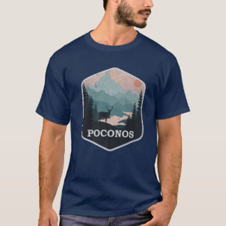 Poconos Pennsylvania PA bergen Hiking S T-shirt