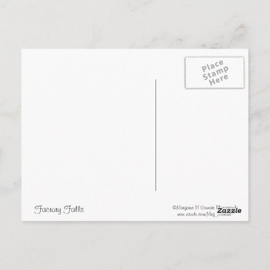 Poconos Springtime Watervalscène Briefkaart (Achterkant)