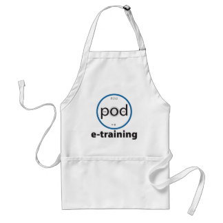 pod-e-training Basic White Utility Apron Standaard Schort