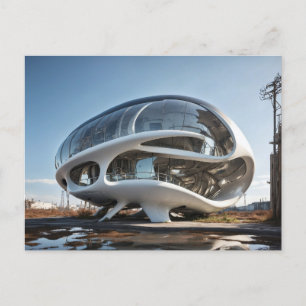 POD HOUSE FUTURISTISCH BRIEFKAART