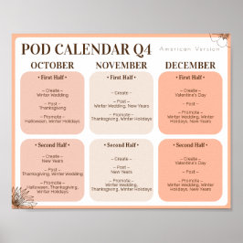 POD Promotiekalender 4e Kwartaal Poster