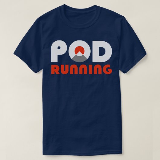 Pod Running Trail Running Ultra Running Coach T-shirt (Design voorkant)