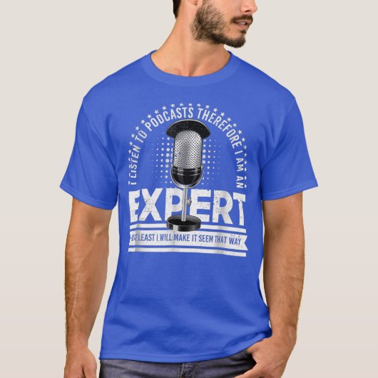 Podcast Expert Distress T-shirt (Voorkant)