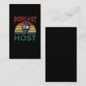 podcast host pocasting Streaming-host Visitekaartje (Voorkant / Achterkant)