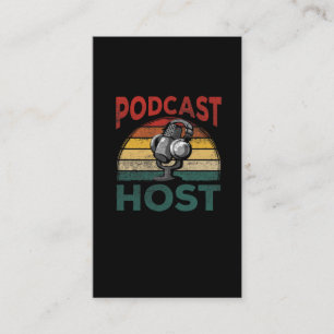 podcast host pocasting Streaming-host Visitekaartje