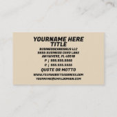 Podcast-hostmicrofoon Visitekaartje (Achterkant)