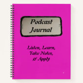 Podcast Journal rose (Devant)