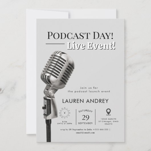 Podcast Launch Event Invitation (Devant)