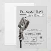 Podcast Launch Event Invitation (Devant / Derrière)
