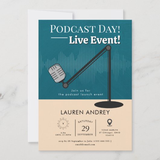 Podcast Launch Event Invitation (Devant)
