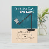 Podcast Launch Event Invitation (Debout devant)