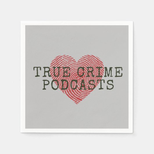 Podcast Lover Paper-party over True Crime Servet (Voorkant)