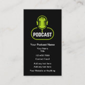 Podcast Marketing Cartes de visite promotionnels (Devant)