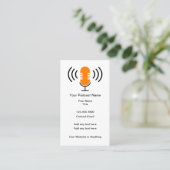 Podcast Marketing Cartes de visite promotionnels (Debout devant)