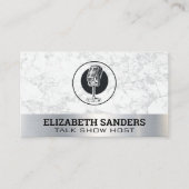 Podcast Oude Microfoon Visitekaartje (Voorkant)