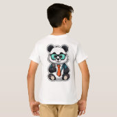Podcast Panda - De coolste gastheer in bamboe! T-shirt (Achterkant volledig)