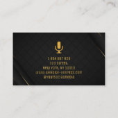 Podcast, Podcaster Carte de visite (Dos)