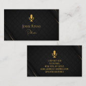 Podcast, Podcaster Carte de visite (Devant / Derrière)