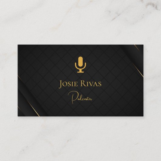 Podcast, Podcaster Carte de visite (Devant)