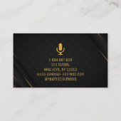 Podcast, Podcaster Carte de visite (Dos)