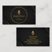 Podcast, Podcaster Carte de visite (Devant / Derrière)