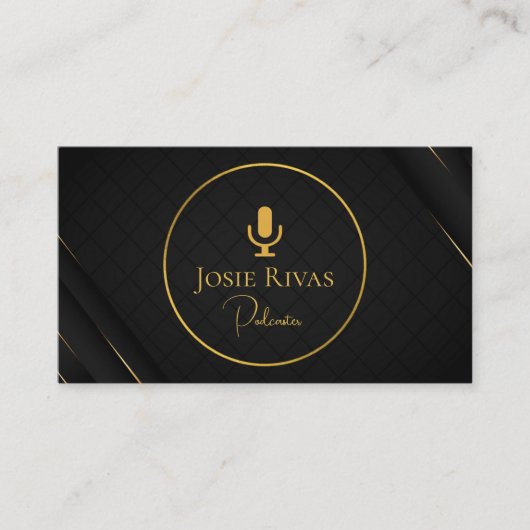 Podcast, Podcaster Carte de visite (Devant)