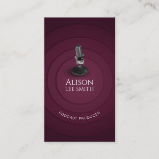 Podcast Producer/Vocal Coach/Voice actor Visitekaartje