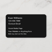 Podcast Thème Media Carte de visite (Dos)